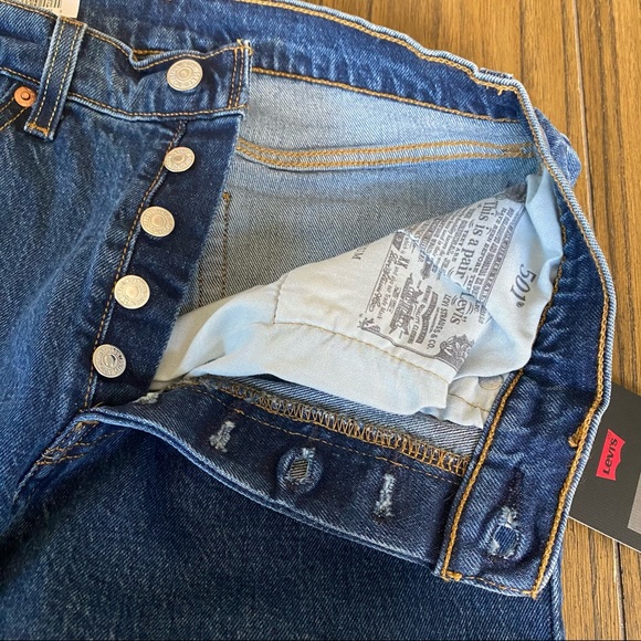 Levi’s 501 high rise cropped straight jeans - Picture 3 of 11